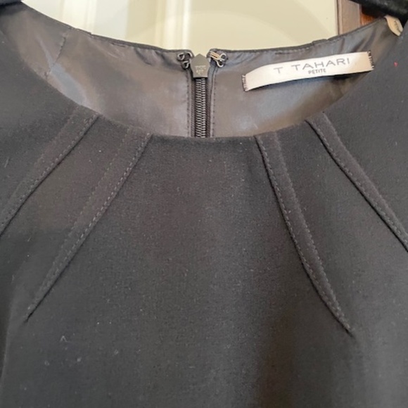 T Tahari Black Sleeveless Dress, Size 10 Petite - Picture 3 of 6